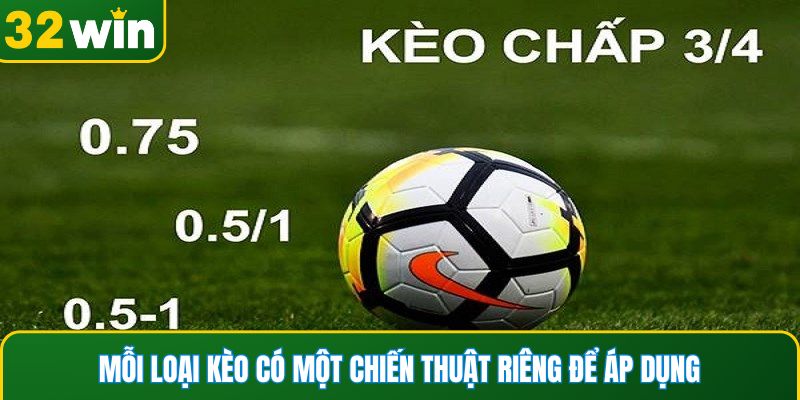 Mỗi loại kèo có một chiến thuật riêng để áp dụng